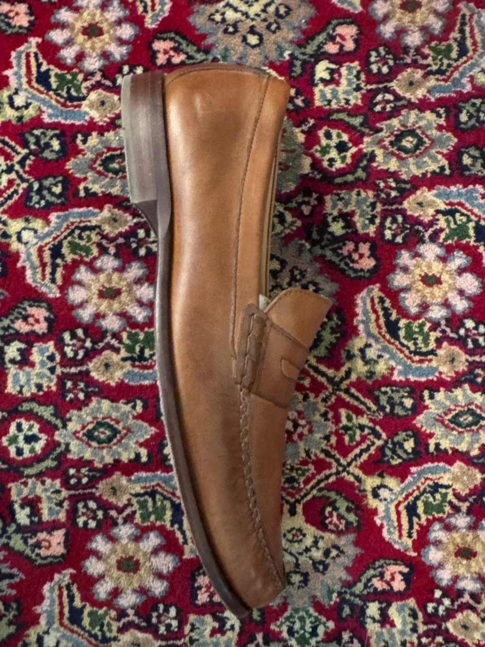 Share Cole Haan C12759 Pinch Grand Handsewn Brown Leather Penny Loafers Men’s 11